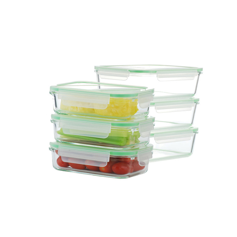 16PC Rectangular Food Storage Container Wayfair